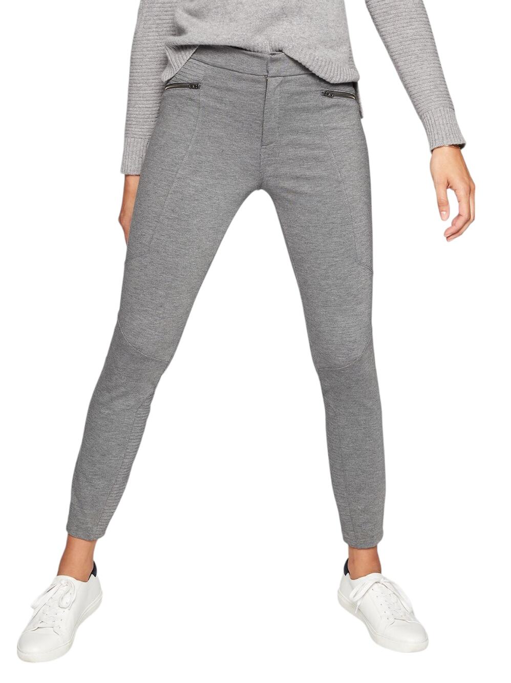 Athleta Heather Gray Ponte Moto 2.0 Leggings Pants